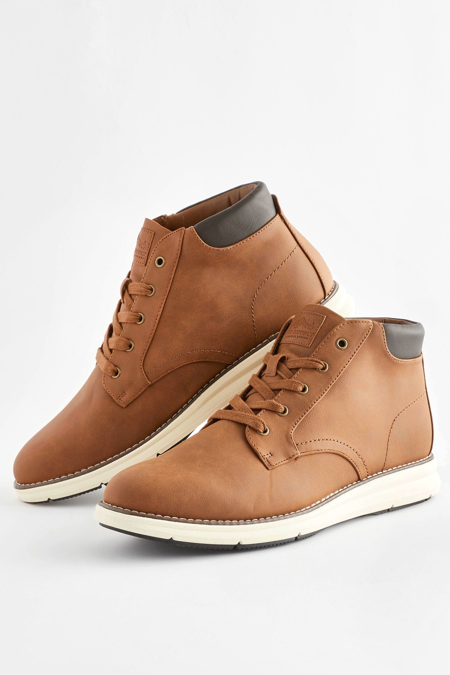 Tan Brown Sports Boots