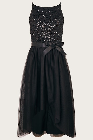 Monsoon Black Deco Sequin Truth Prom Dress