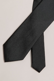 Ted Baker Black Phillo Textured Silk Tie - Image 3 of 4