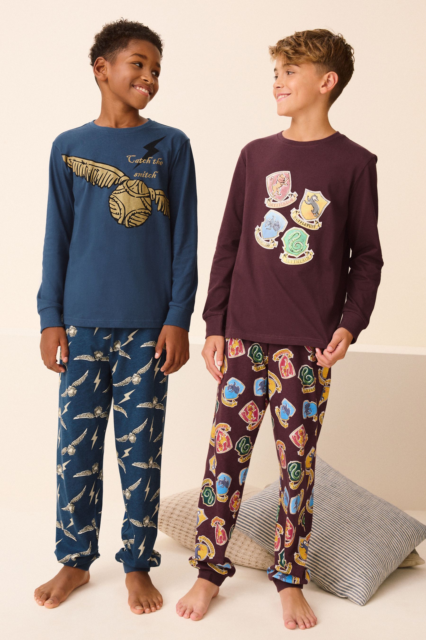 Buy Harry Potter Navy Blue Red License 100 Cotton Pyjamas 2 Pack 4 16yrs from the Next UK online shop