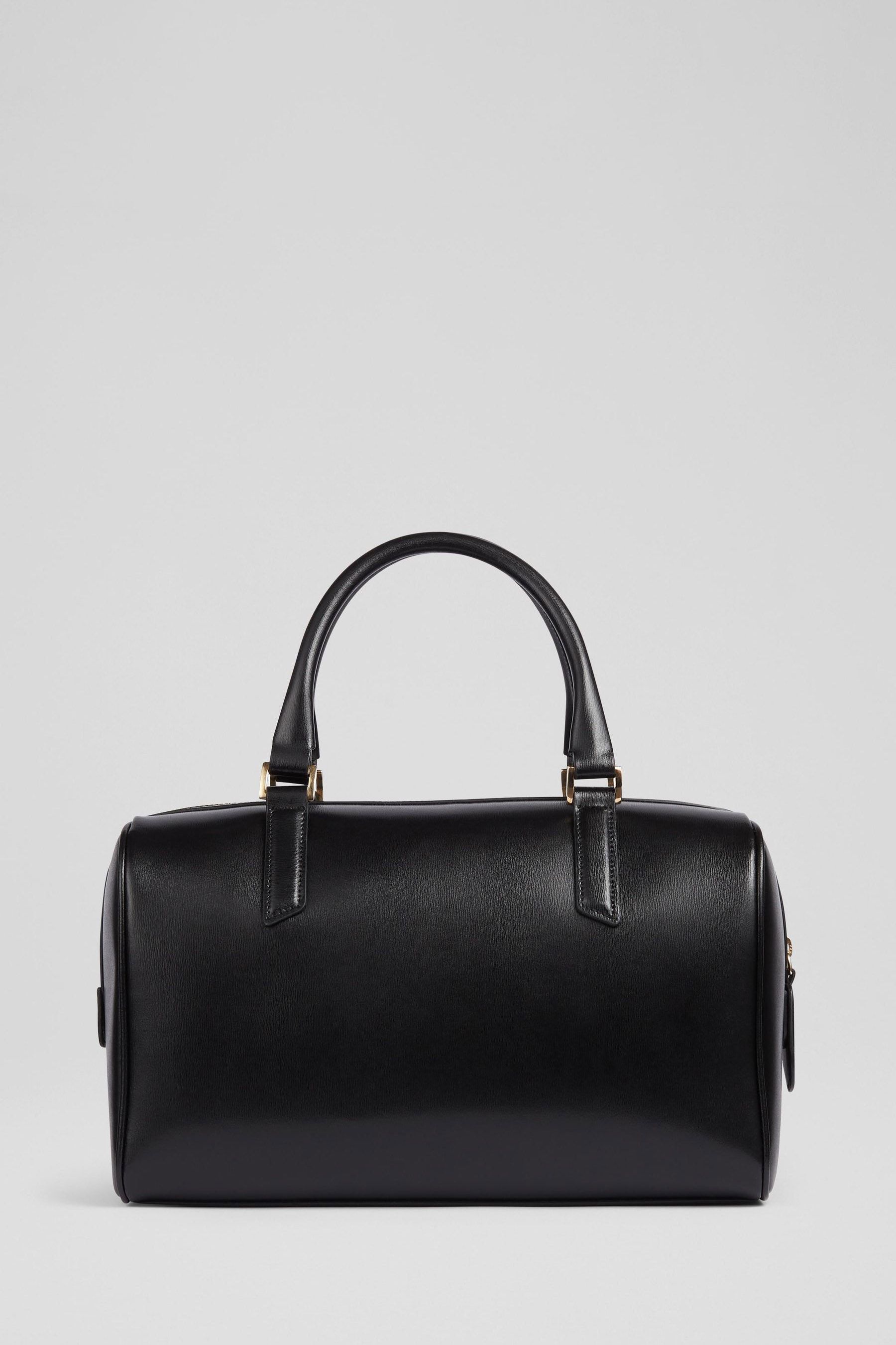 Buy LK Bennett Black Leather Fleur Bowling Bag from the Next UK online shop
