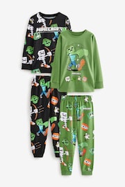 Black/Green Minecraft License Pyjamas 2 Pack (5-16yrs) - Image 4 of 12