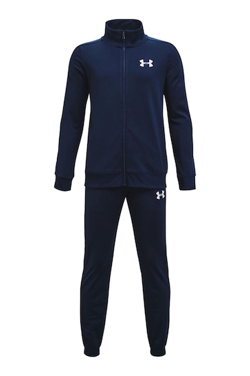 Under Armour Navy Boys Youth Knit Tracksuit