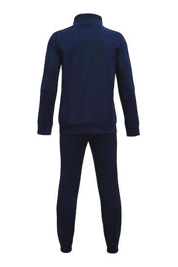 Under Armour Navy Boys Youth Knit Tracksuit