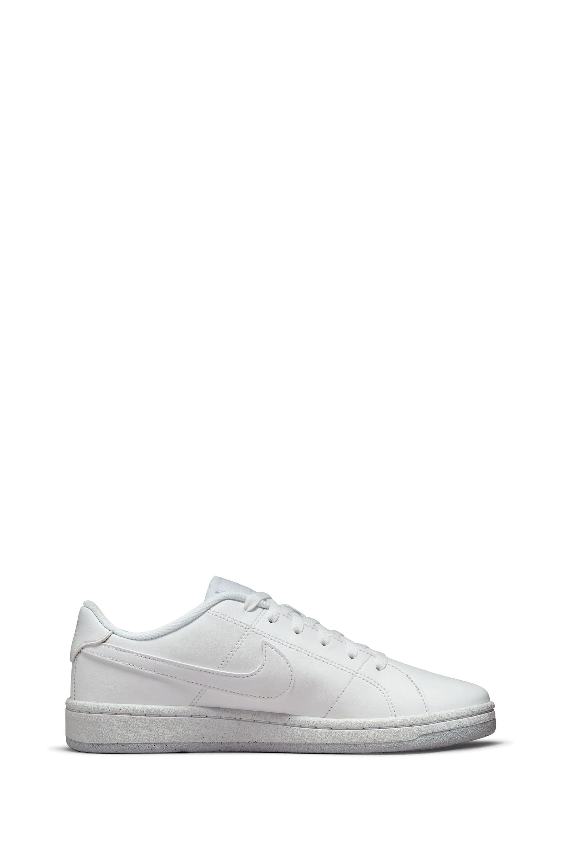Mens white nike court royale top