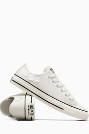 Converse White Chuck Taylor All Star Ox Trainers - Image 5 of 8