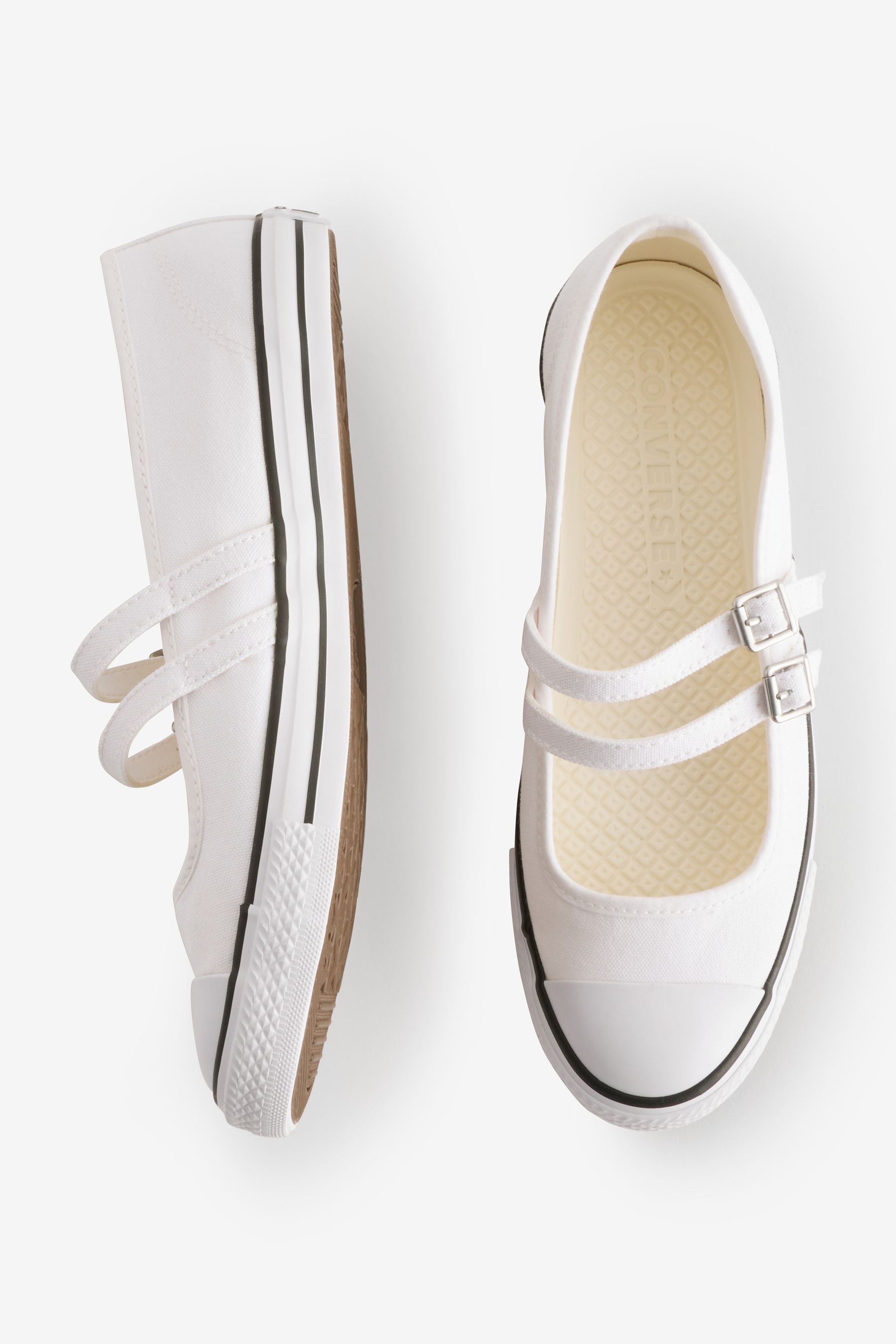 Converse White Chuck Taylor All Star Dainty Mary Jane Trainers