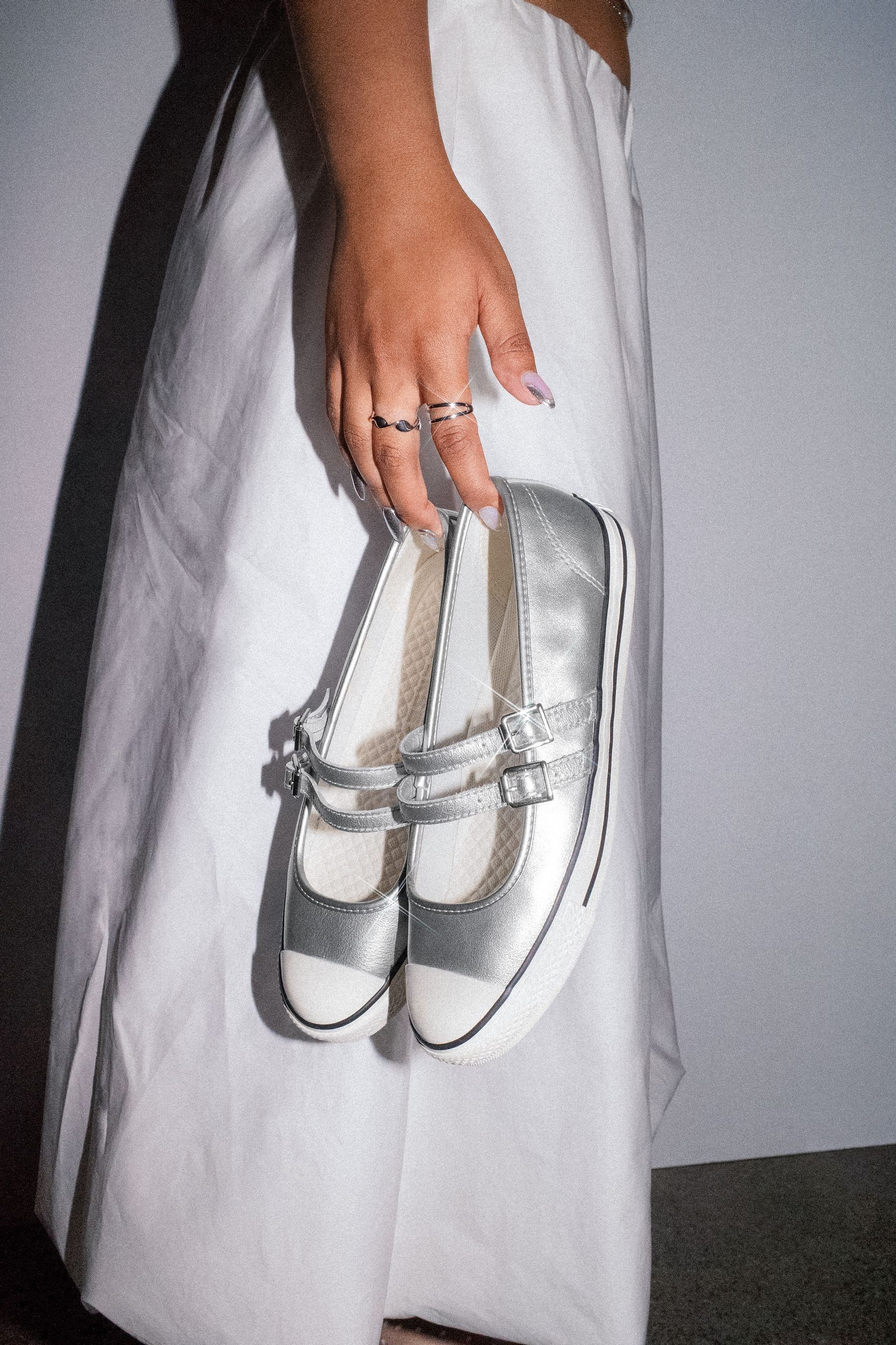 Buy Converse Silver Chuck Taylor Mary Jane Trainers from Next United Arab Emirates