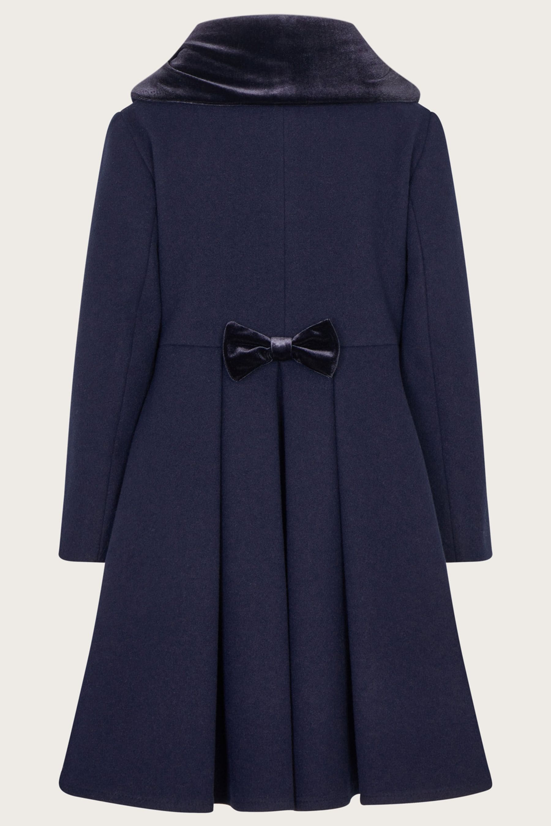 Buy Monsoon Velvet Collar High Low Coat in Wool Blend from Next United Arab Emirates