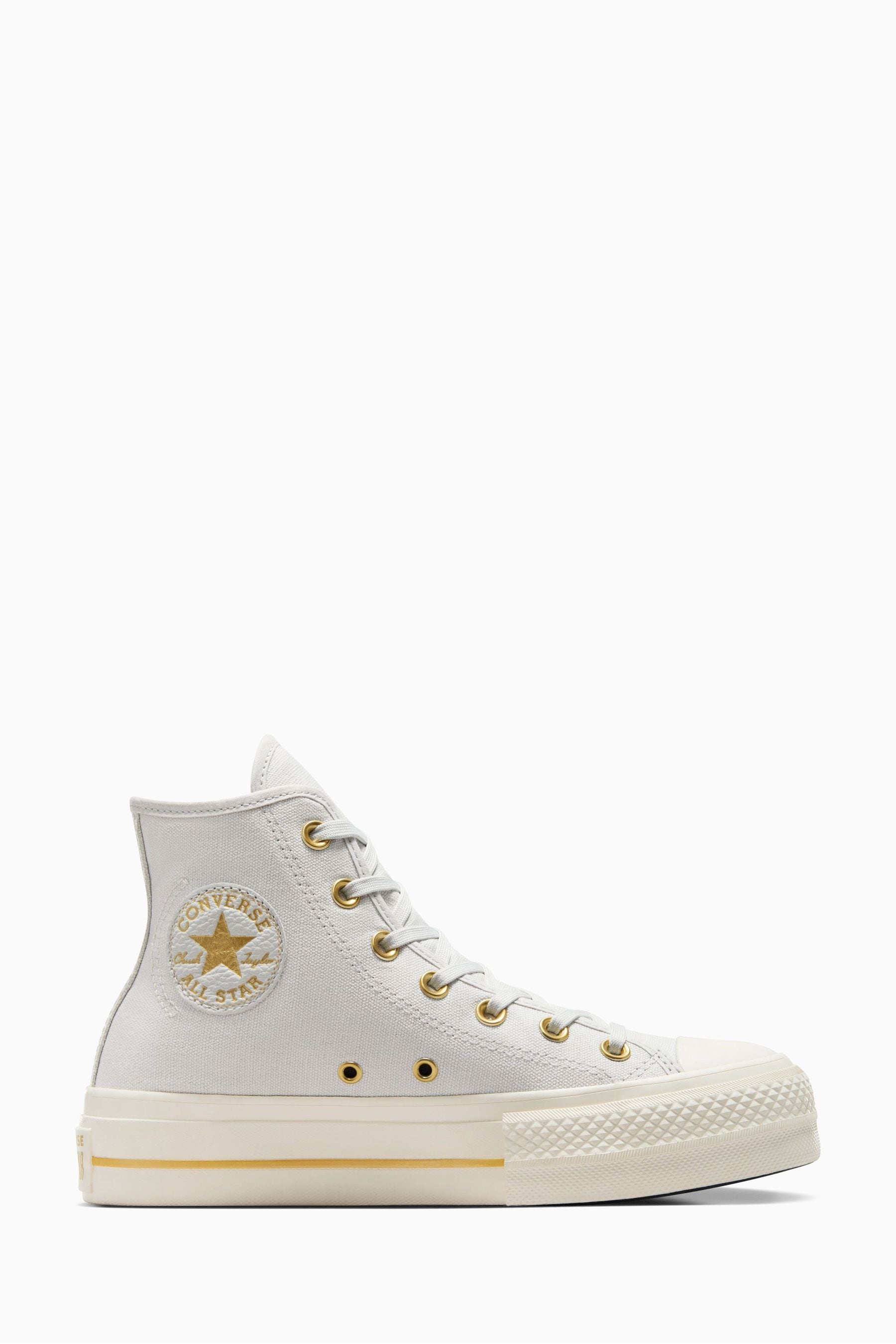 Grey and gold converse outlet