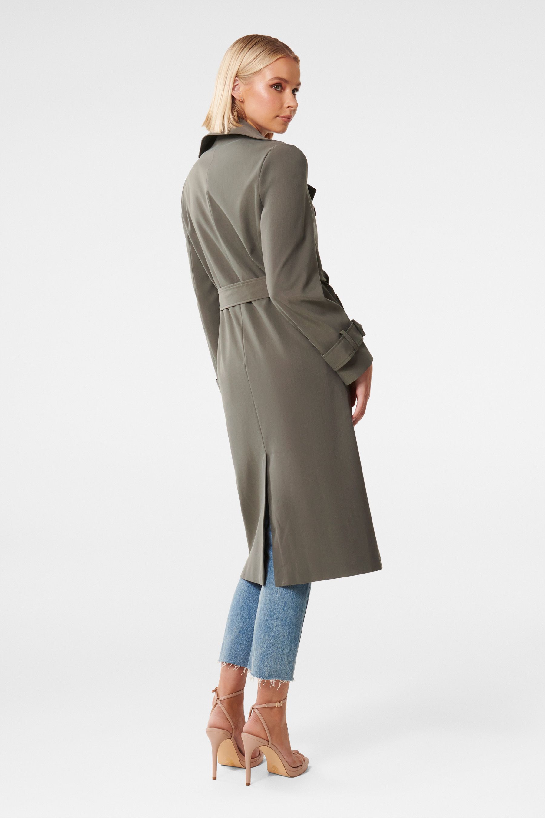 Buy Forever New Green Hamilton Trench Mac Coat from Next Luxembourg
