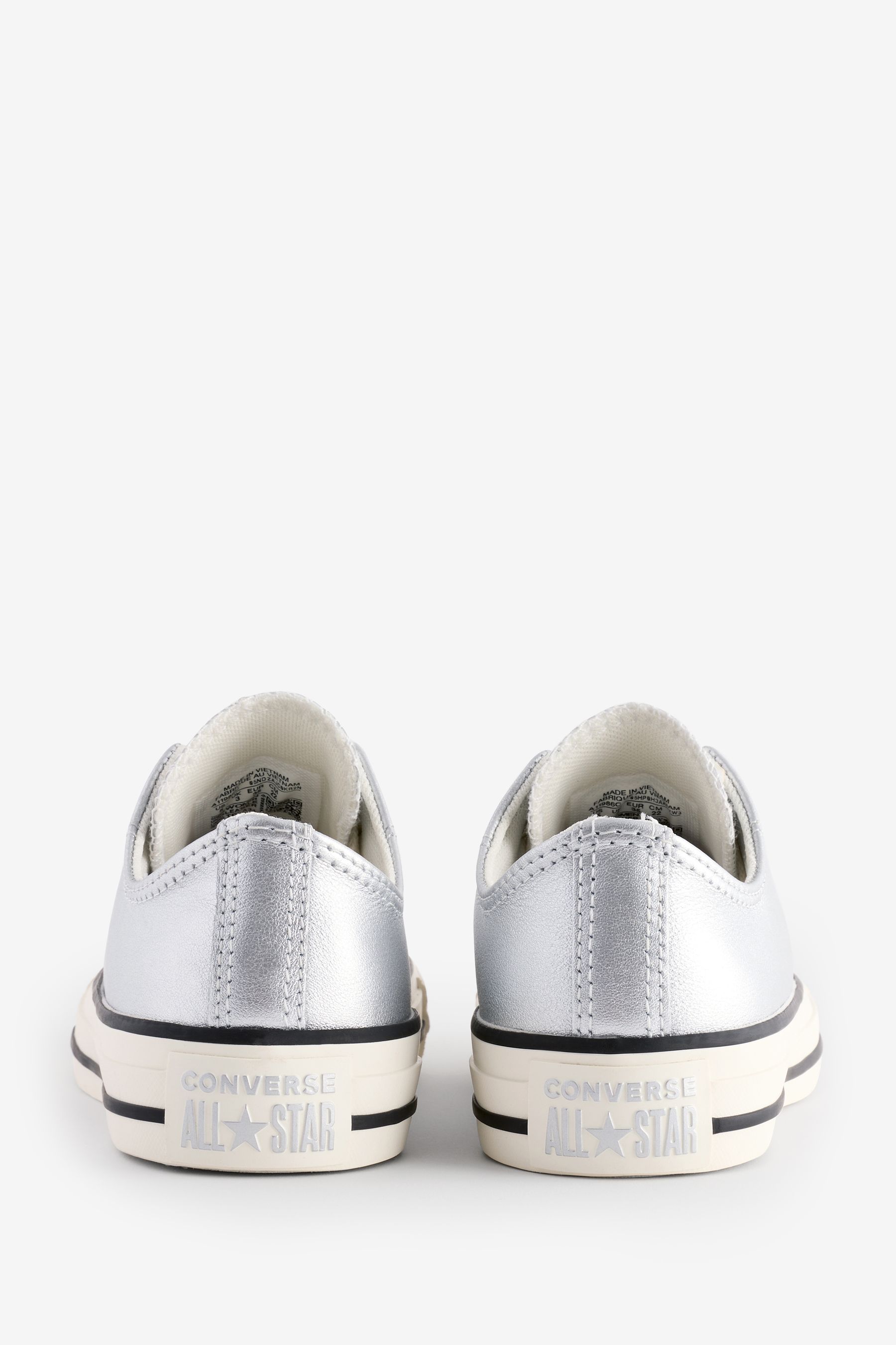Converse metallic trainers on sale