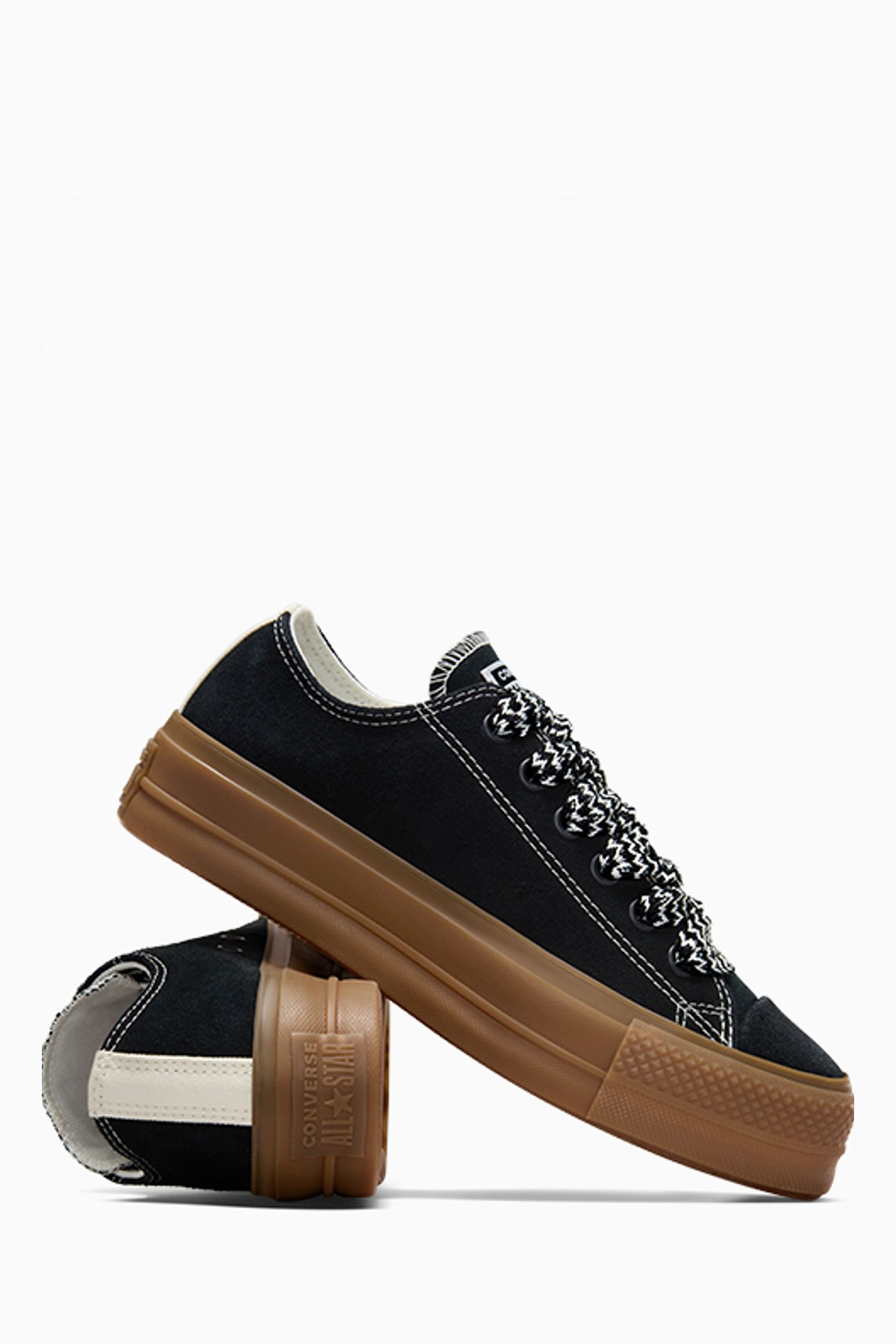 Buy Converse Black Ecru Chuck Taylor All Star Lift 90s Low Trainers from Next Austria