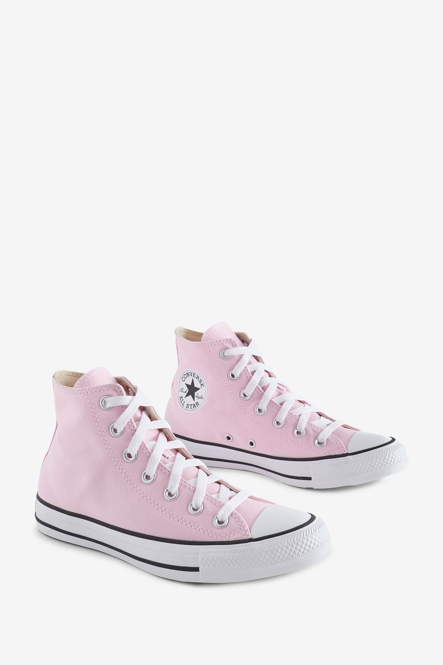Buy Converse Light Pink Chuck Taylor All Star Suede High Trainers from Next Luxembourg