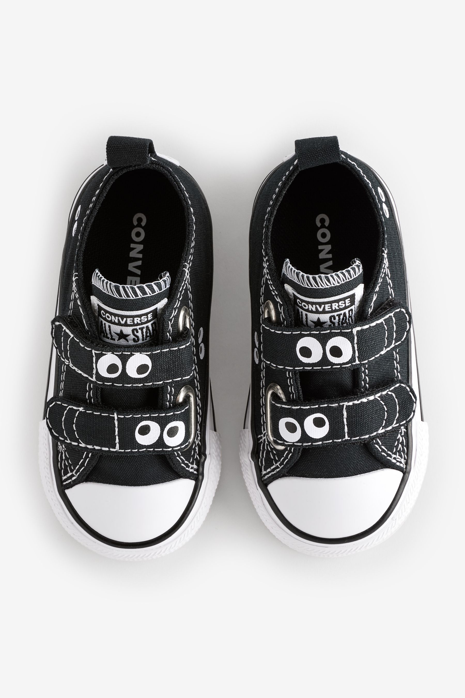 Infant black leather converse on sale