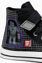 Converse Black Junior Transformers High Top Trainers - Image 8 of 8