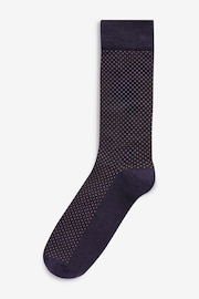 Dark Pindot Pattern Smart Socks 5 Pack - Image 4 of 6