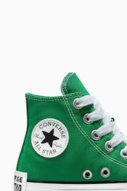 Converse Green Chuck Taylor Sketch Graphic Youth Trainers - Image 10 of 10