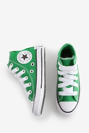 Converse Green Chuck Taylor Sketch Graphic Junior Trainers - Image 9 of 9