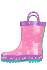 Harry Bear Purple Unicorn Printed Wellies - Image 3 of 5