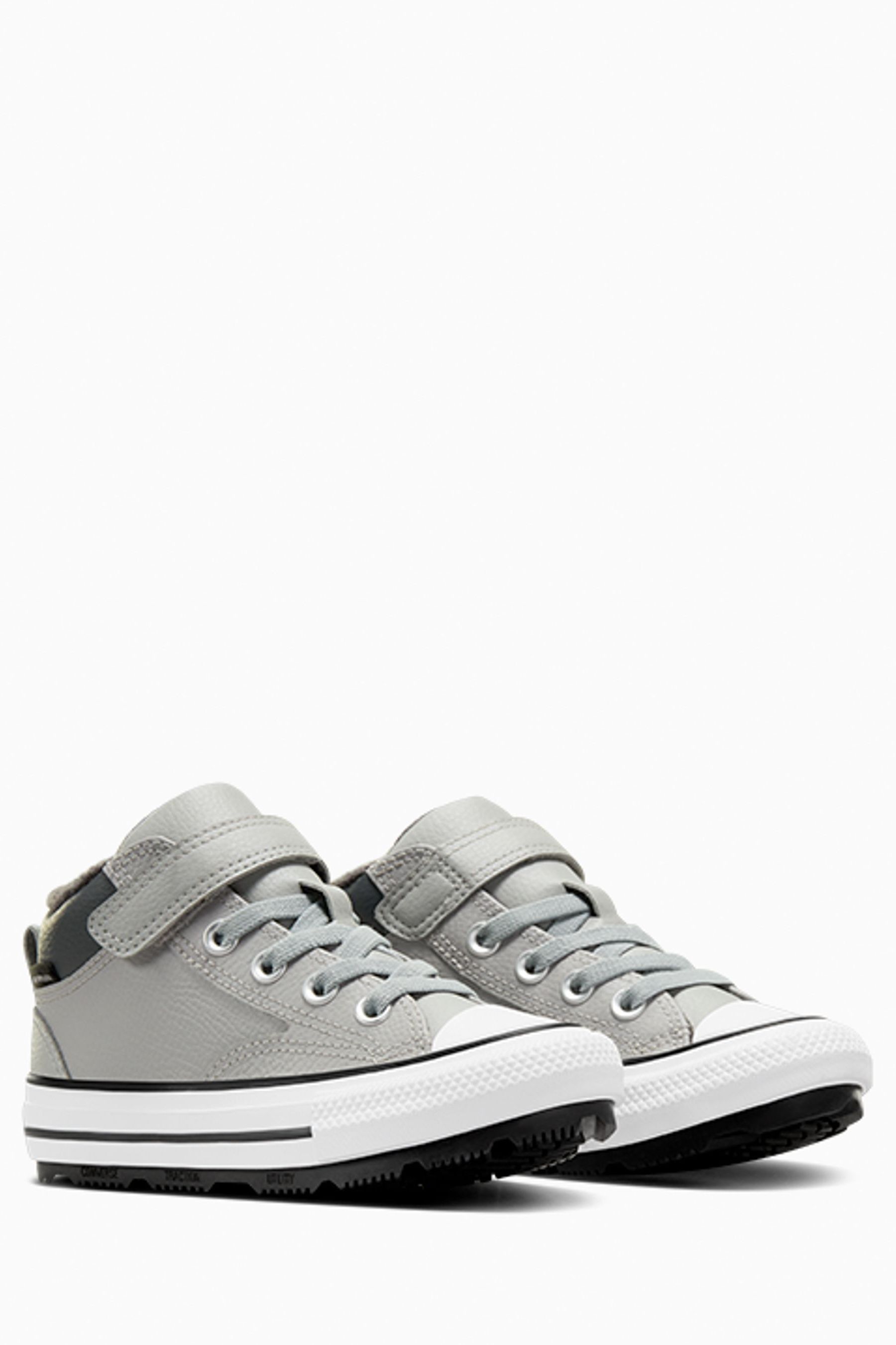 Buy Converse Grey Junior Chuck Taylor Malden Street Leather Trainers from Next Slovakia
