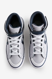 Converse Grey Youth Pro Blaze Strap Trainers - Image 10 of 17