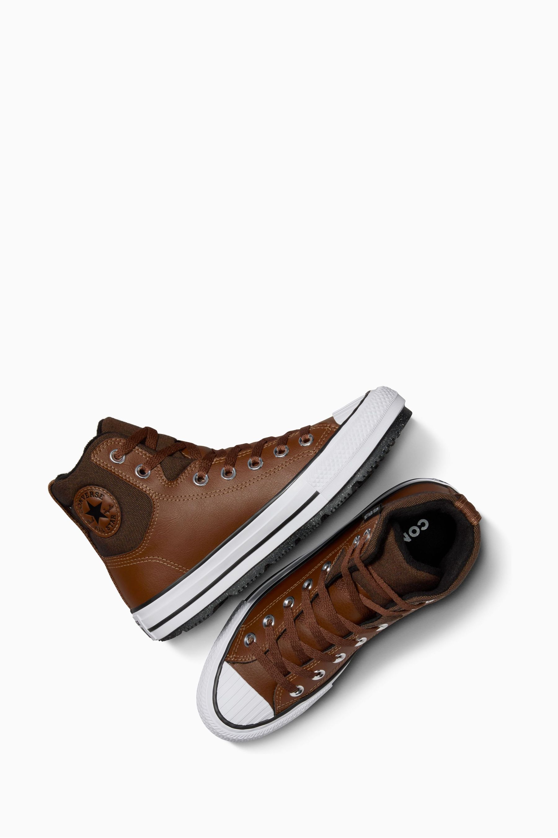Buy Converse Brown Chuck Taylor Youth Leather Berkshire Boots from Next Luxembourg