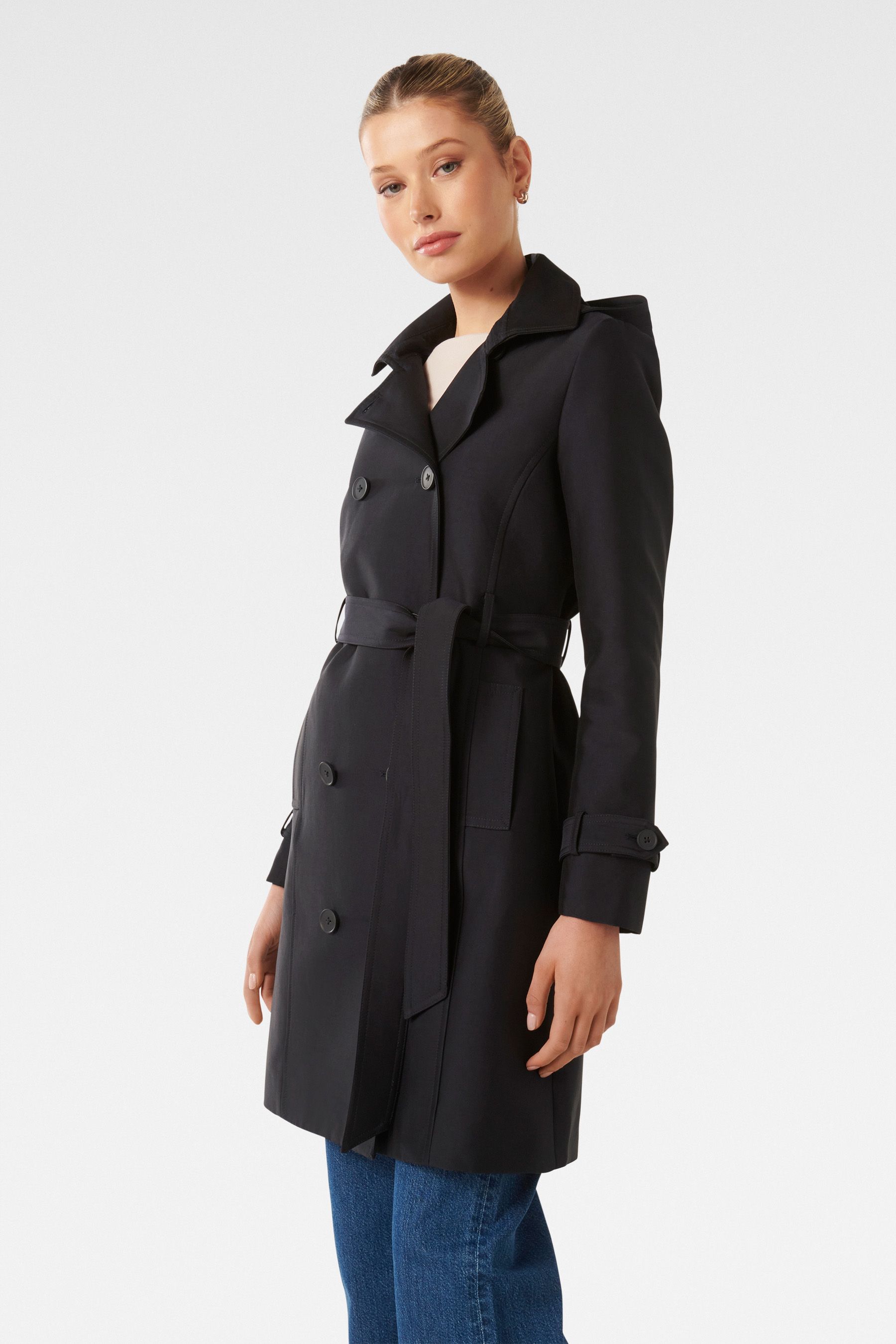 Forever new navy coat top