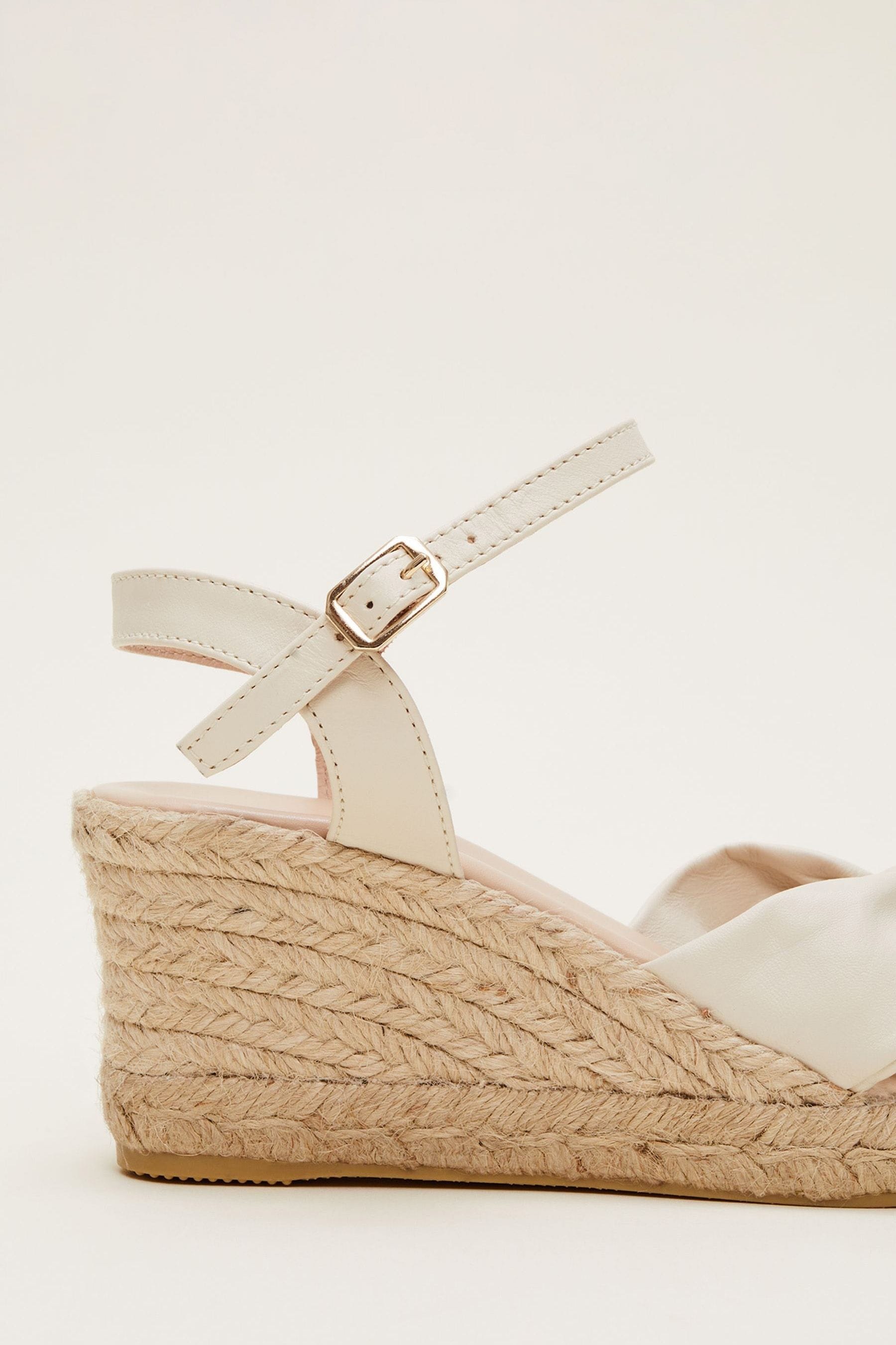 Cream hot sale leather espadrilles