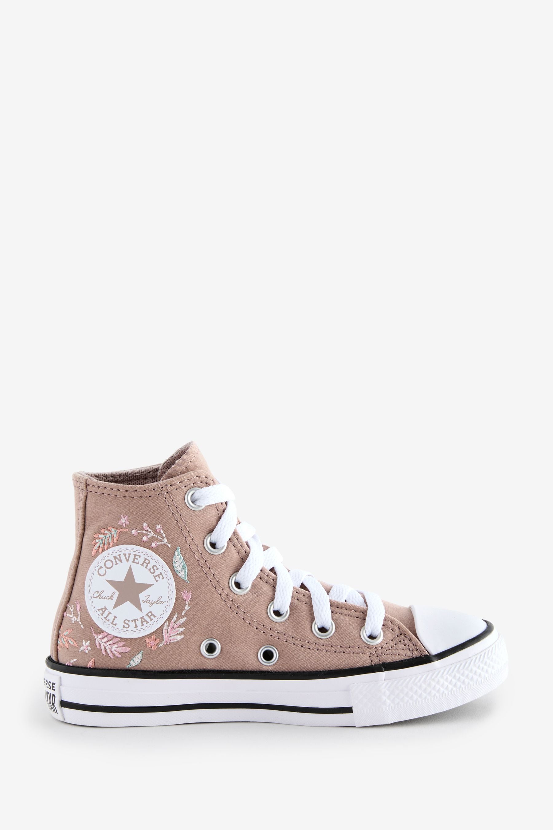 Buy Converse Brown Chuck Taylor Floral Embroidered Junior Trainers from the Next UK online shop