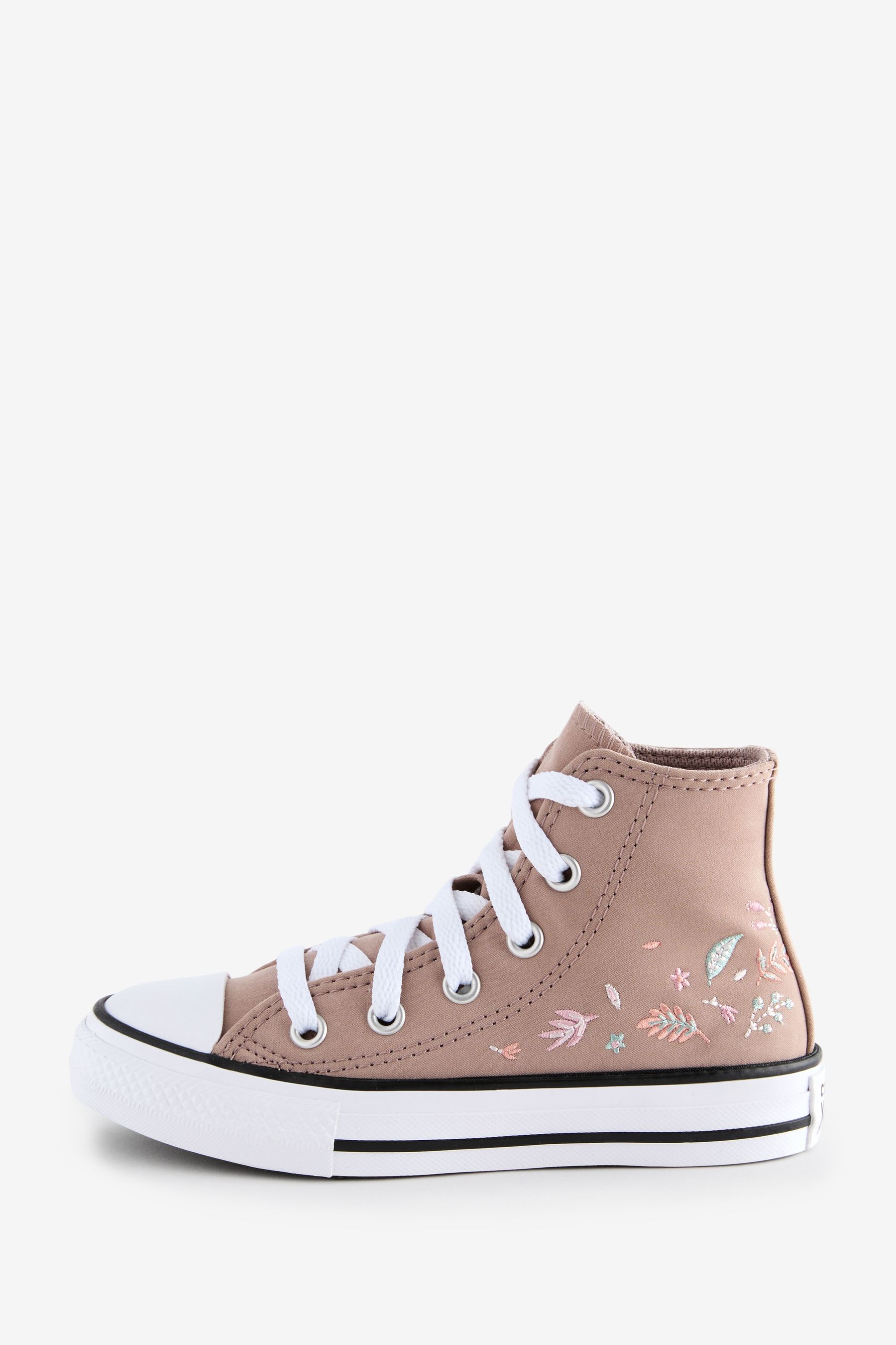 Brown floral converse outlet