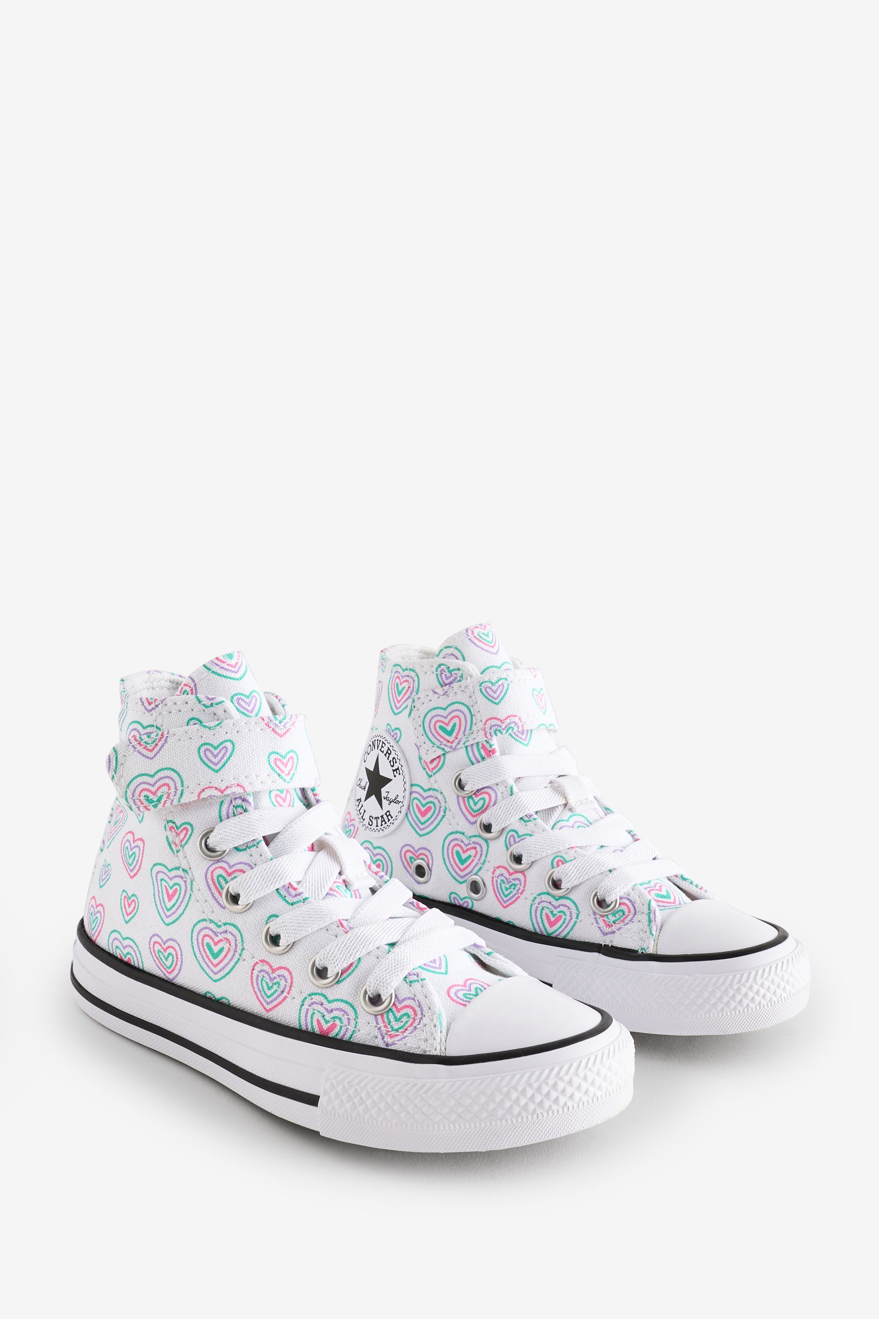Buy Converse Pink Junior Chuck Taylor Rainbow Heart 1V Trainers from Next Canada