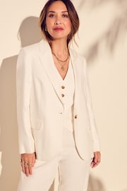 Myleene Klass Linen White Blazer - Image 1 of 6