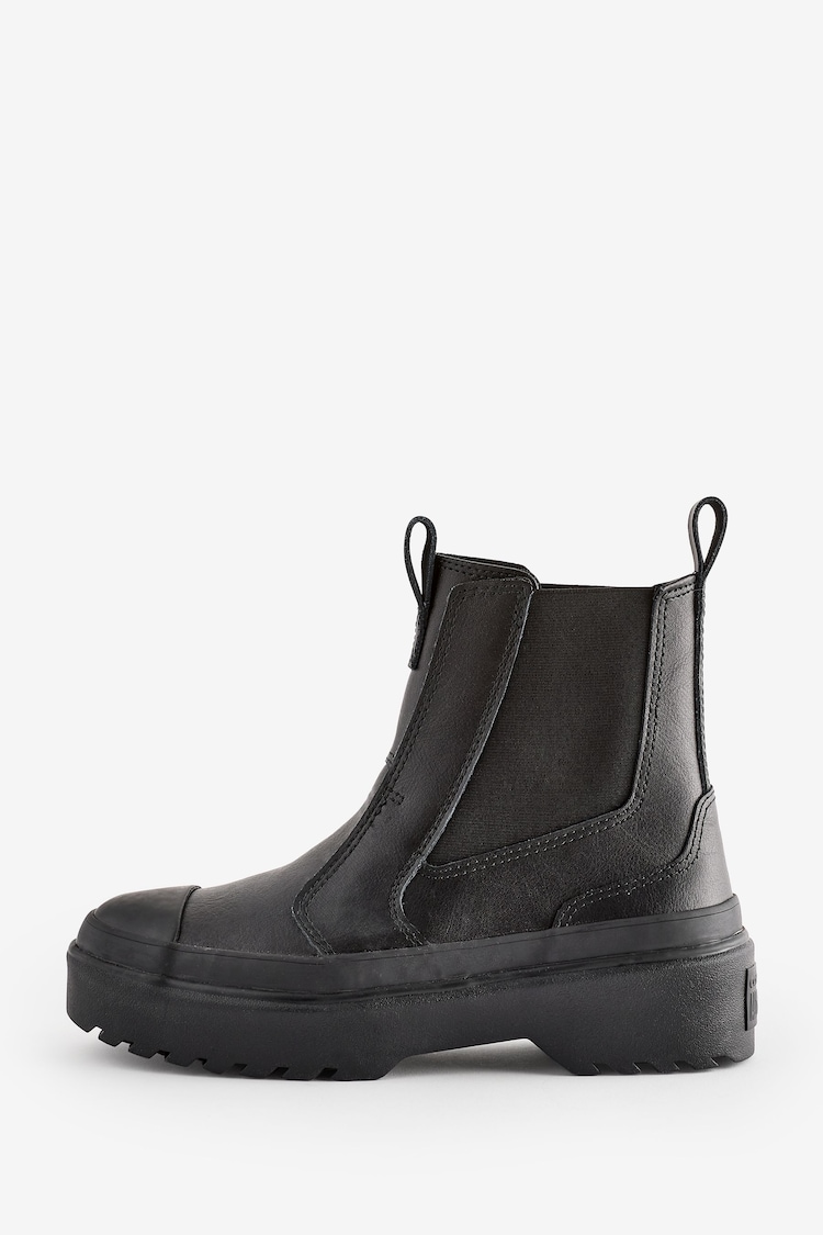 Converse Black Chuck Taylor Junior Lugged Chelsea Boots - Image 2 of 9