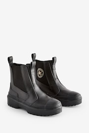 Converse Black Chuck Taylor Junior Lugged Chelsea Boots - Image 3 of 9