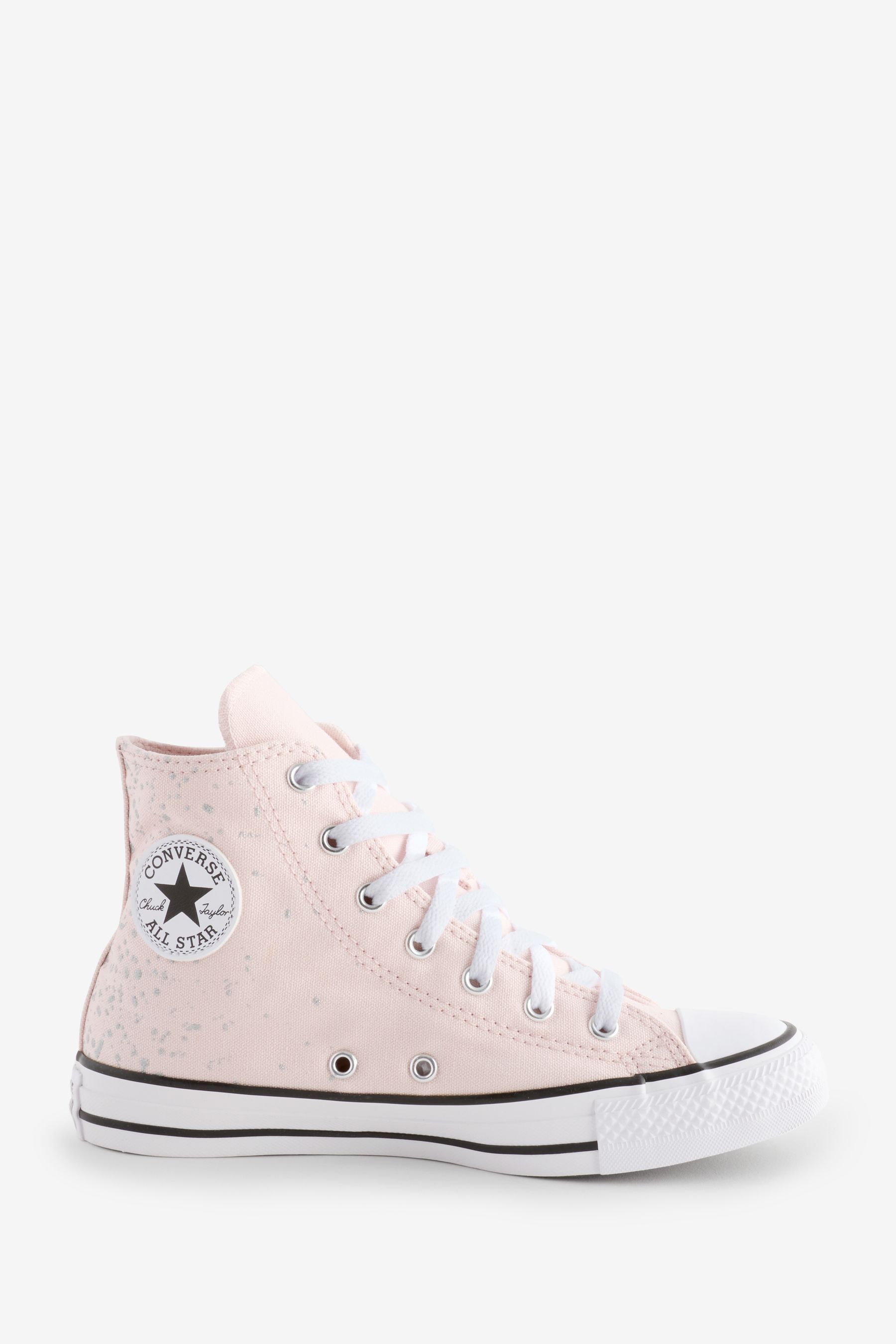 Converse Pink Chuck Taylor Glitter Youth Trainers 5.5 EU38.5 Girls