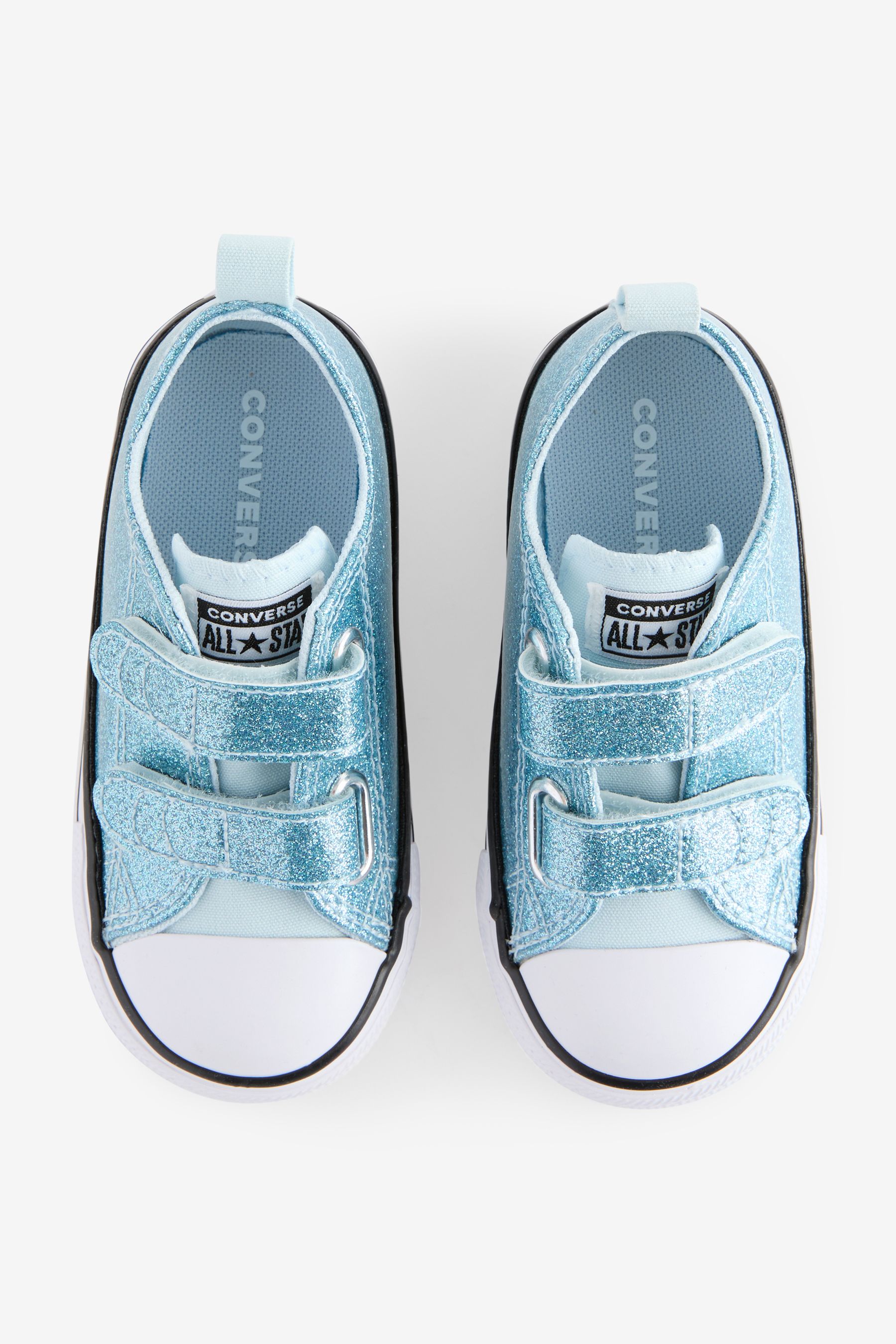 Buy Converse Blue Chuck Taylor Glitter 2V Infant Trainers from the Next UK online shop