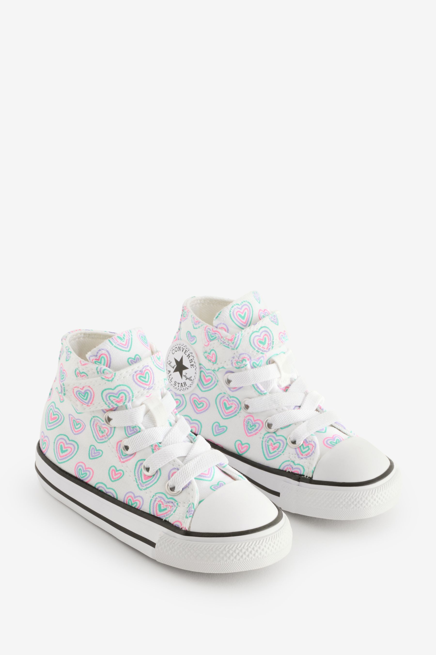 Buy Converse Pink Chuck Taylor Rainbow Heart 1V Infant Trainers from the Next UK online shop