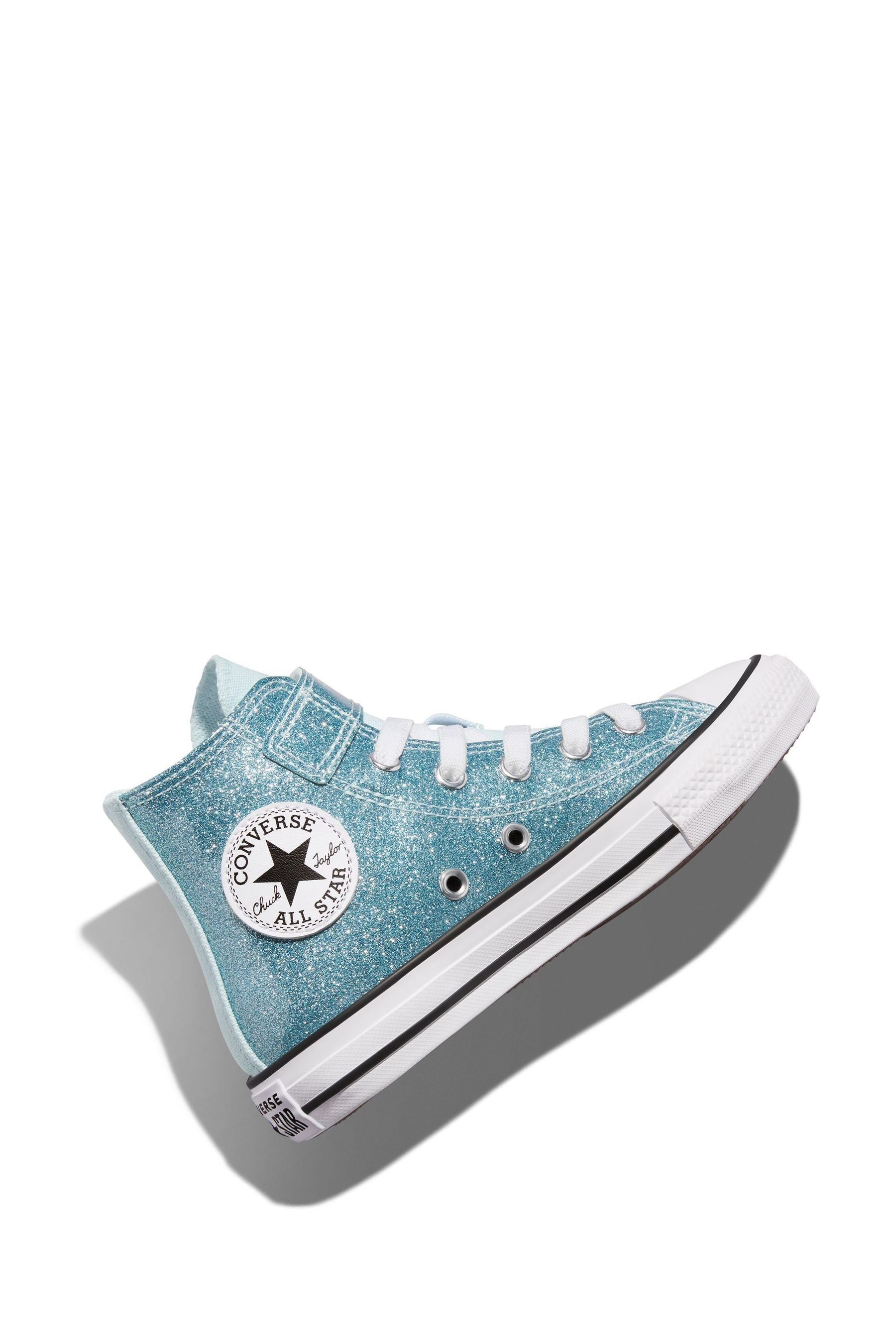 Buy Converse Blue Chuck Taylor Glitter 1V Juinor Trainers from Next Malta