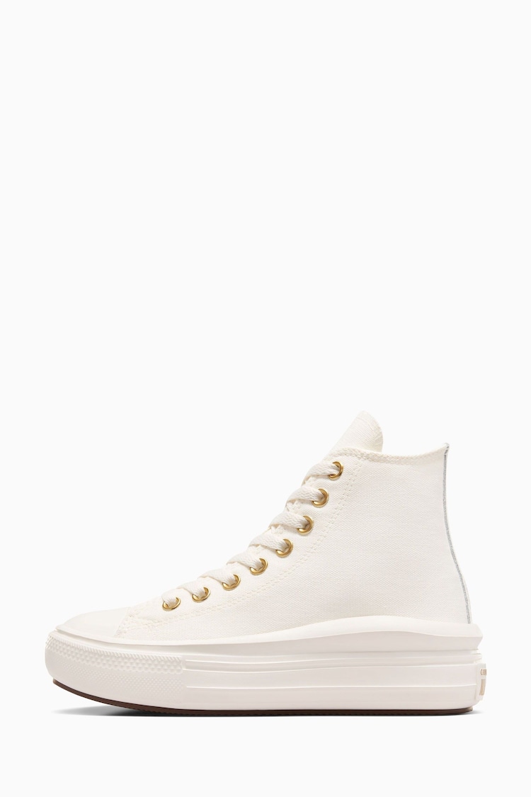 Converse Neutral Youth Chuck Taylor Move Trainers - Image 2 of 7