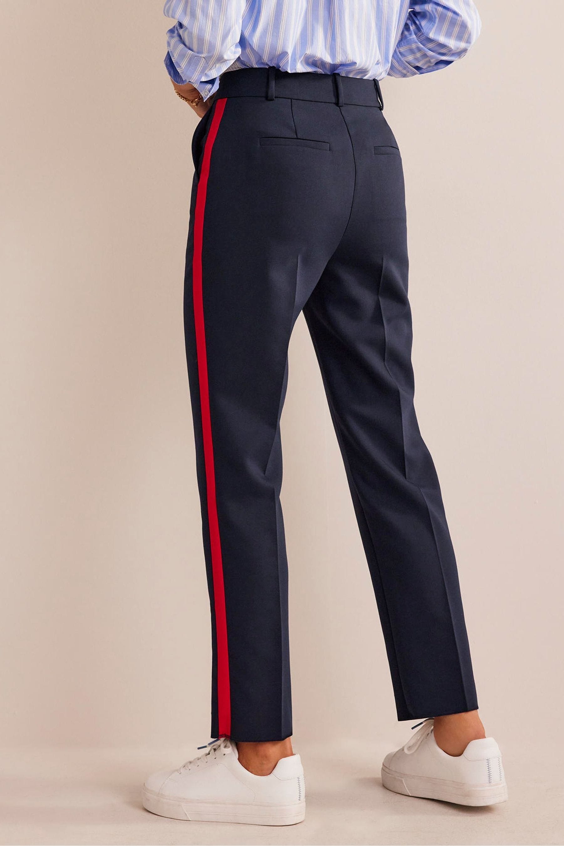 Buy Boden Blue Red Kew Side Stripe Trousers from the Next UK online shop