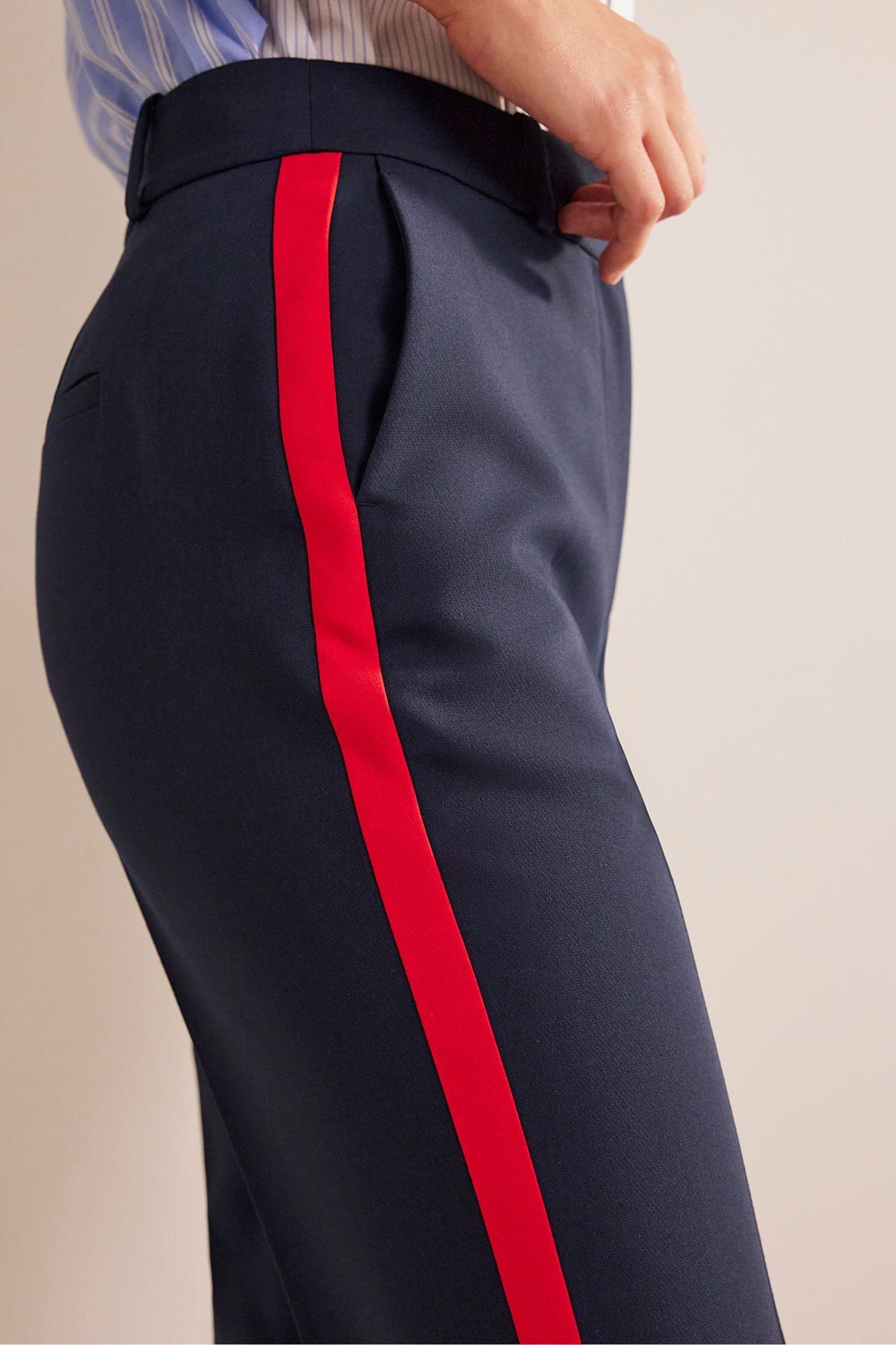 Buy Boden Blue Red Kew Side Stripe Trousers from the Next UK online shop