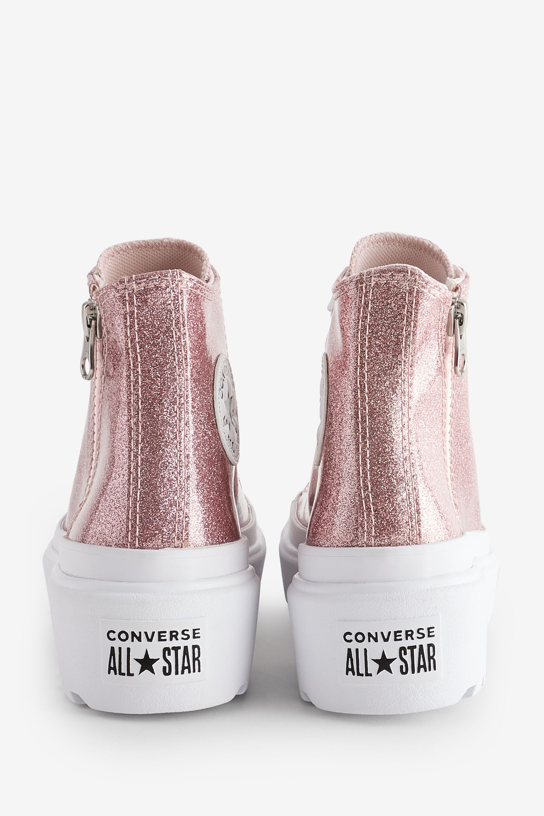 Buy Converse Pink Junior Chuck Taylor Gliiter Lugged Lift Boots from the Next UK online shop