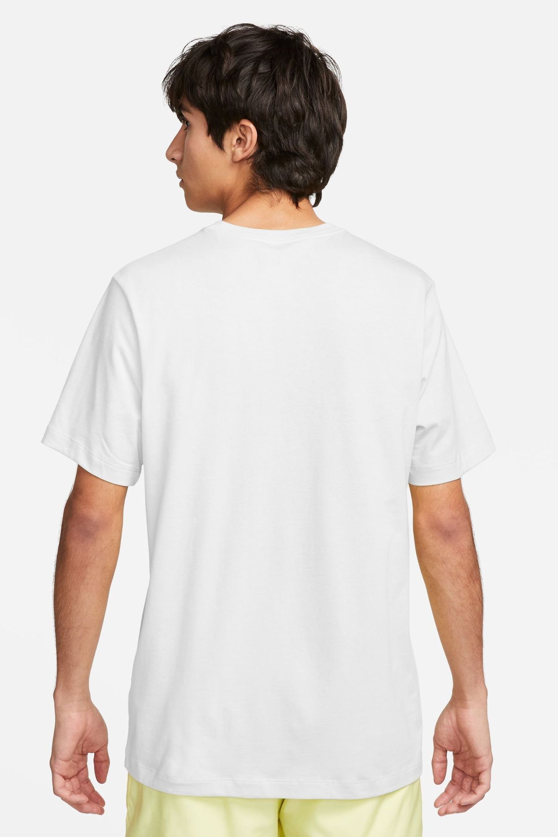 Nike white collar t shirt top
