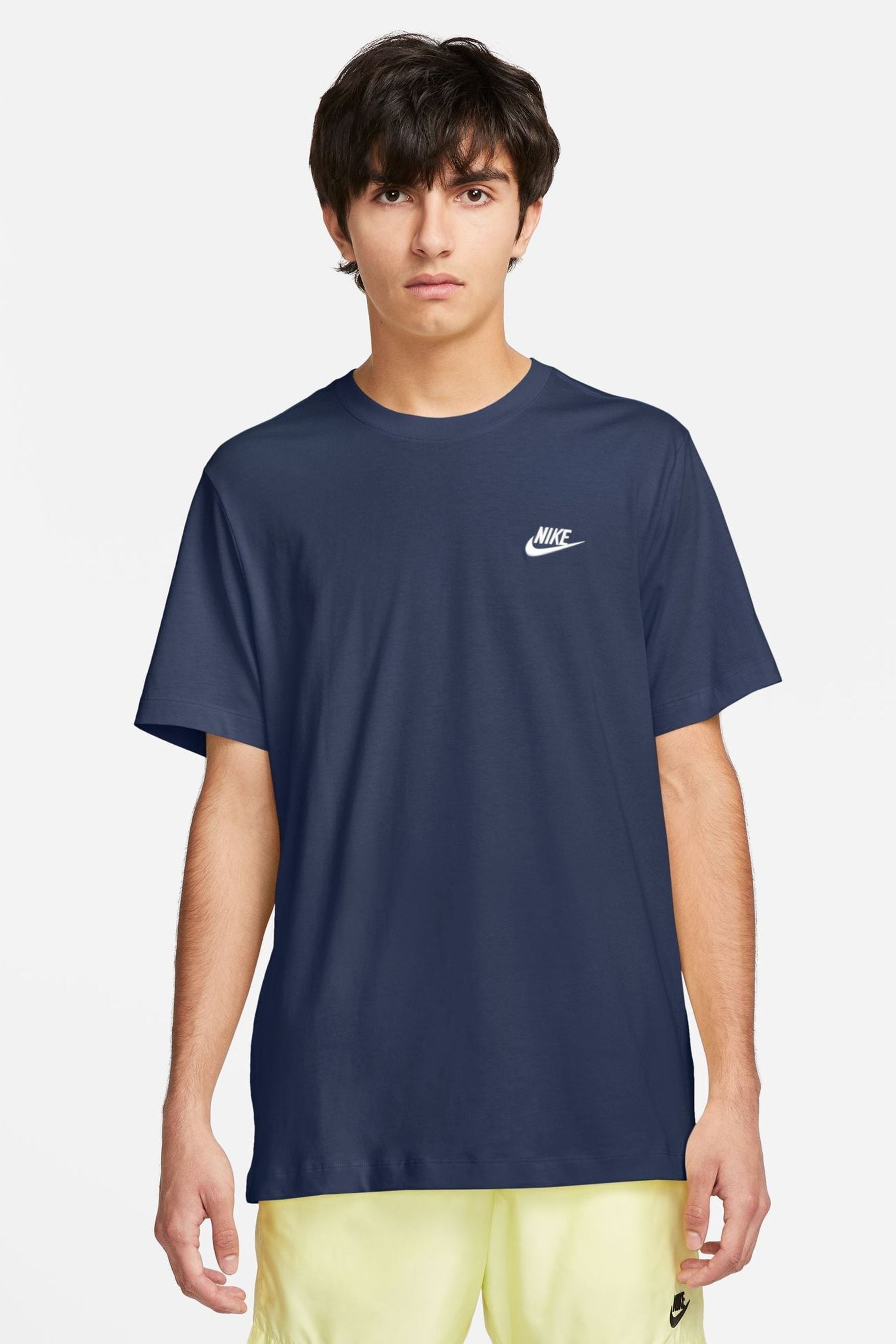 Nike t shirts mens shop navy blue
