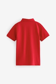 Red Short Sleeve Polo Shirt (3-16yrs) - Image 2 of 3
