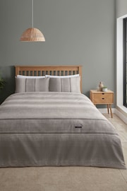 Catherine Lansfield Grey Denim Duvet Cover and Pillowcase Set - Image 1 of 3