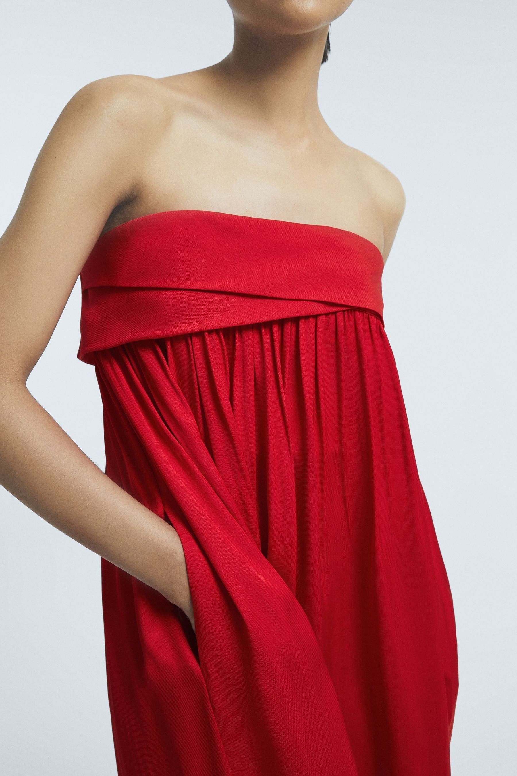 Reiss strapless dress cheap