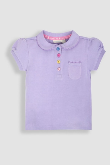JoJo Maman Bébé Lilac Purple Pretty Polo Shirt
