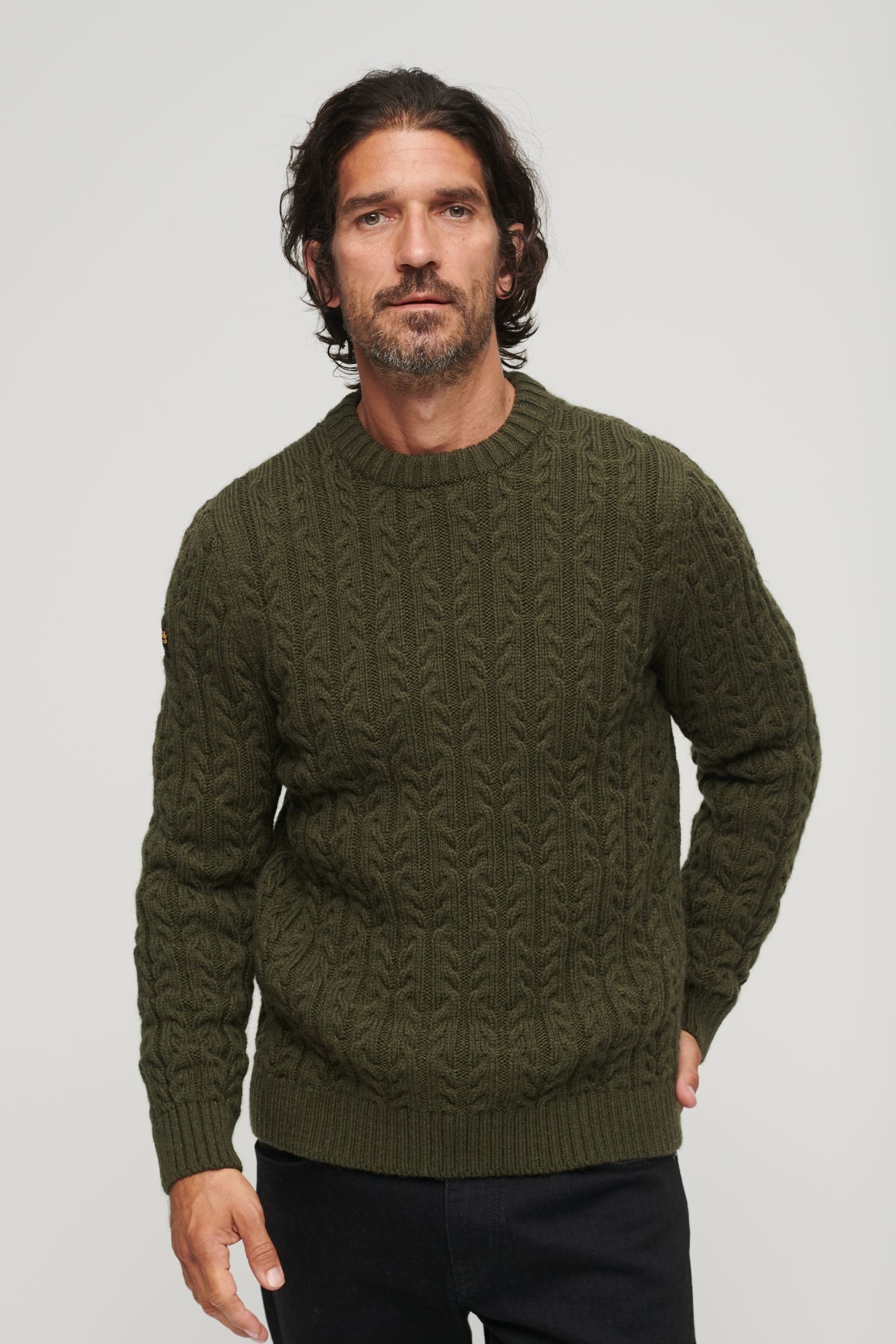 Superdry green jumper sales